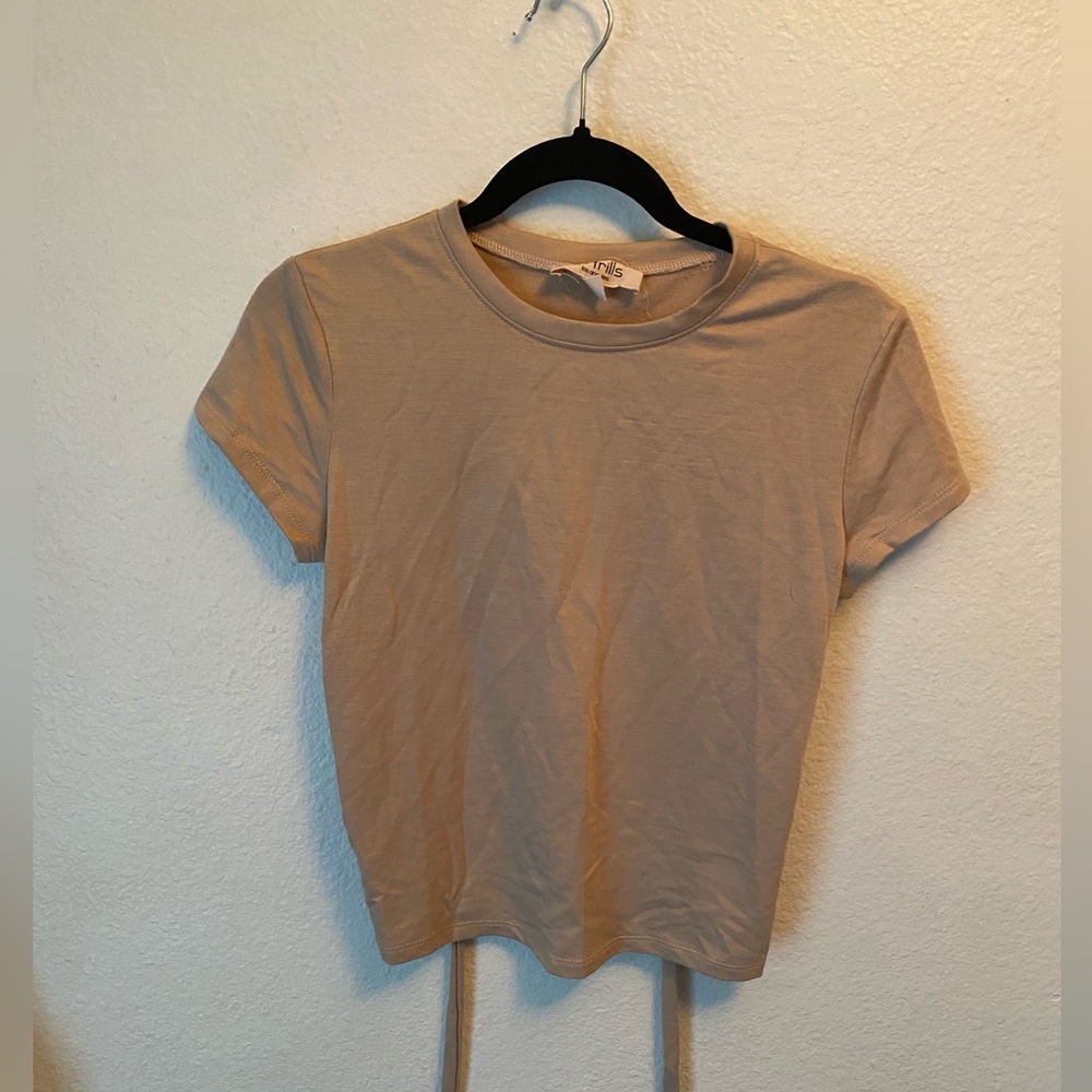 Open back shirt